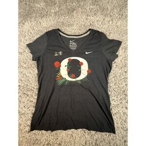 University of Oregon Ducks Rose Bowl Woman's Size XL Nike Slim-fit Shirt Playoff